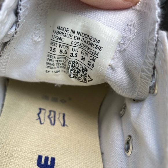 Dark Grey Converse All Star Size 3.5 Unisex (5.5 U.S. Women’s) - Picture 5 of 5